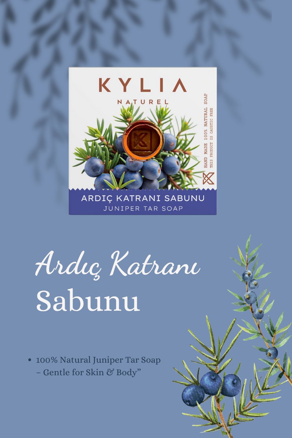 KYLİA Doğal Naturel Ardıç Katran Sabunu 125 Gr. Sabun