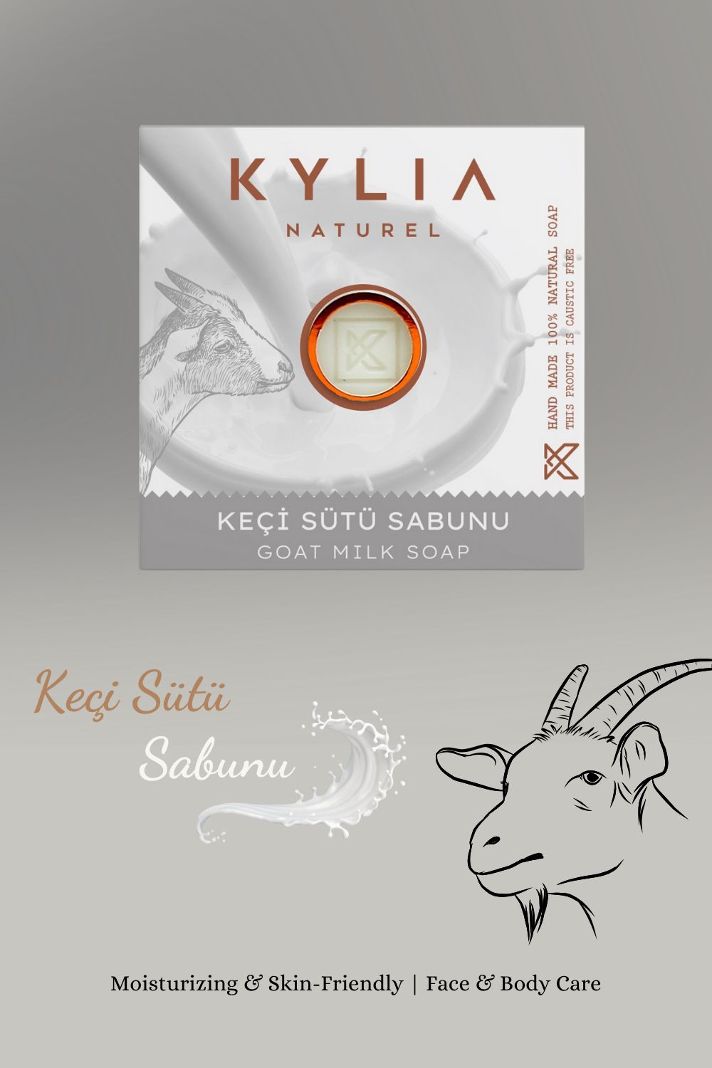 KYLİA  Naturel Keçi Sütü Sabunu 125 Gr. Sabun