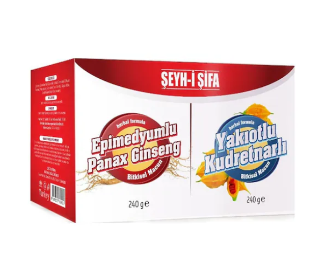 Şeyh-i Şifa Bitkisel macun 2'li 240 gr (Ginsengli & Yakıotlu)