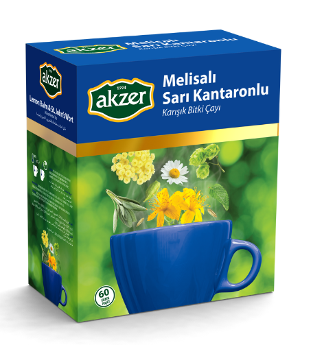 Akzer Melisalı Melisa Kantaronlu Çay 60'lı - Bitki Çayı