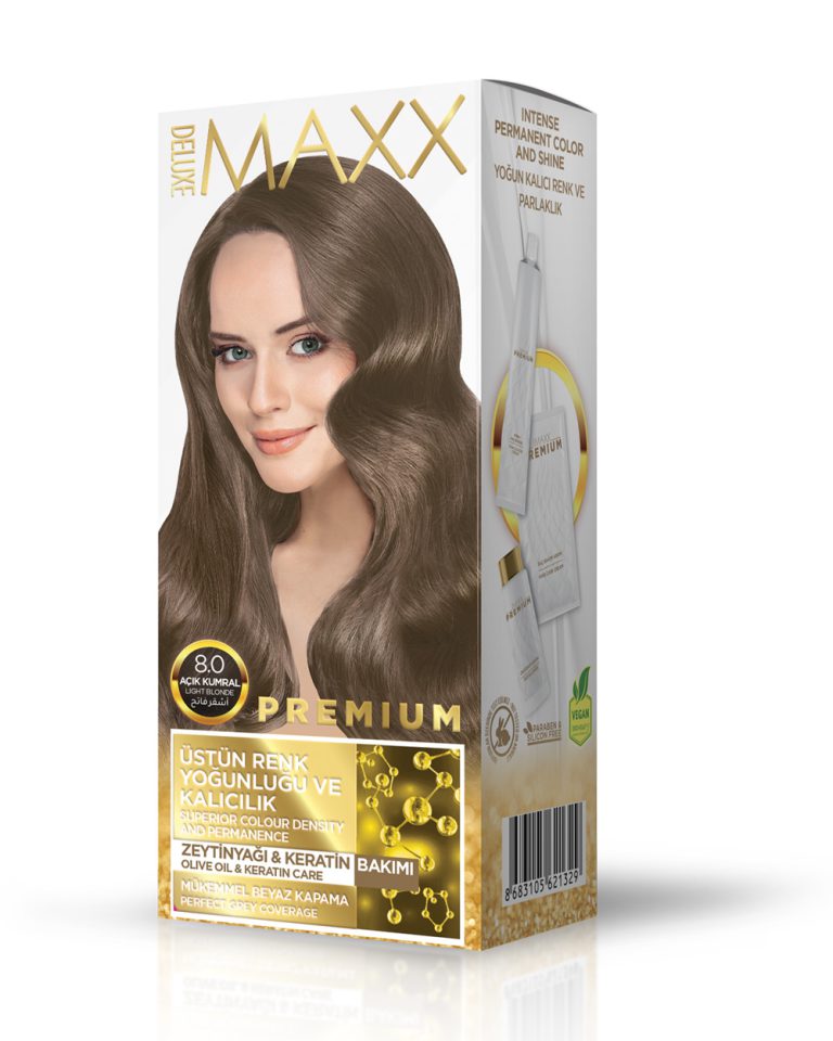 Maxx Deluxe Premium 8.0 Açık Kumral Saç Boyası
