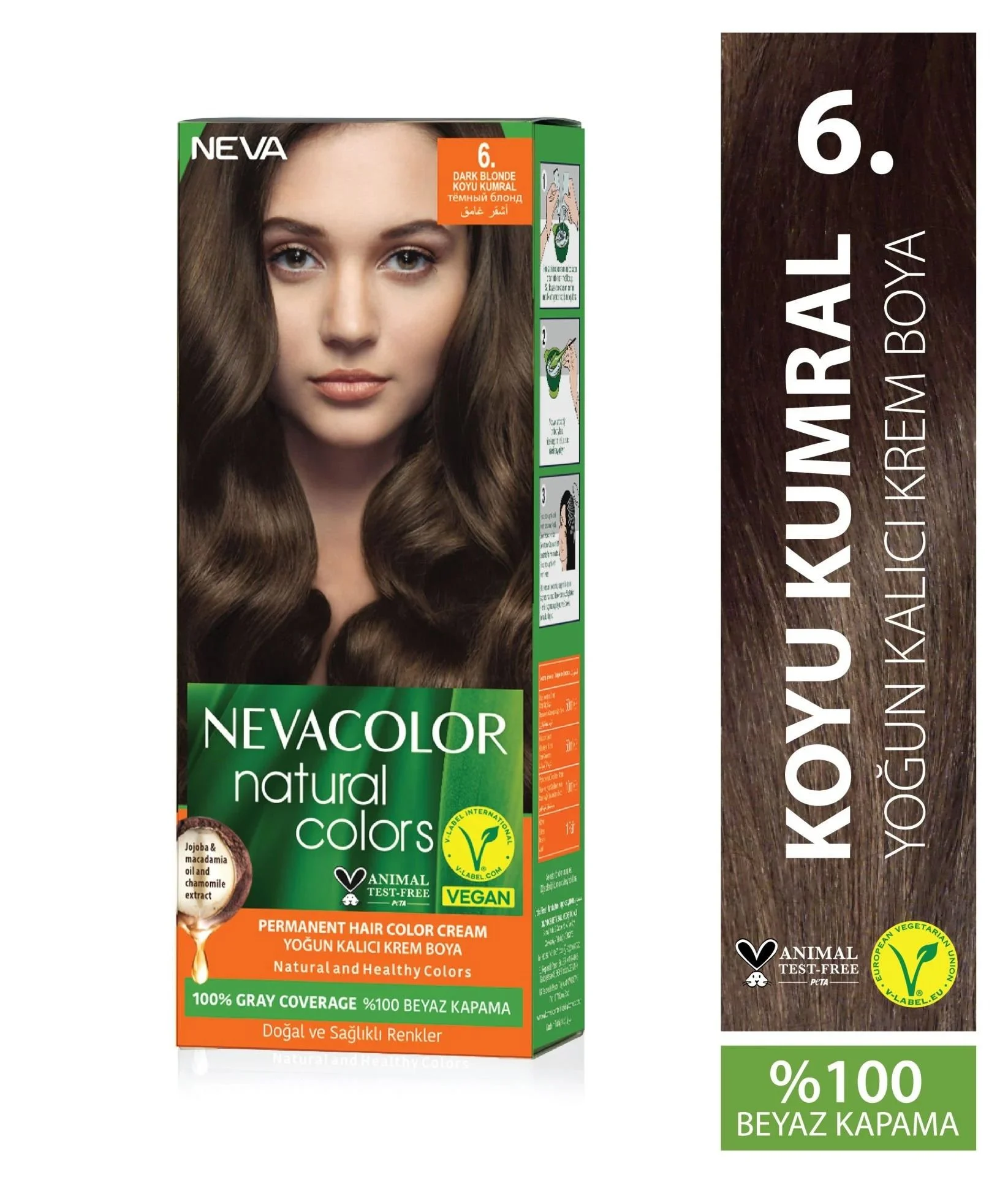 Nevacolor Neva Color Natural Colors 6. Koyu Kumral Saç Boyası 6