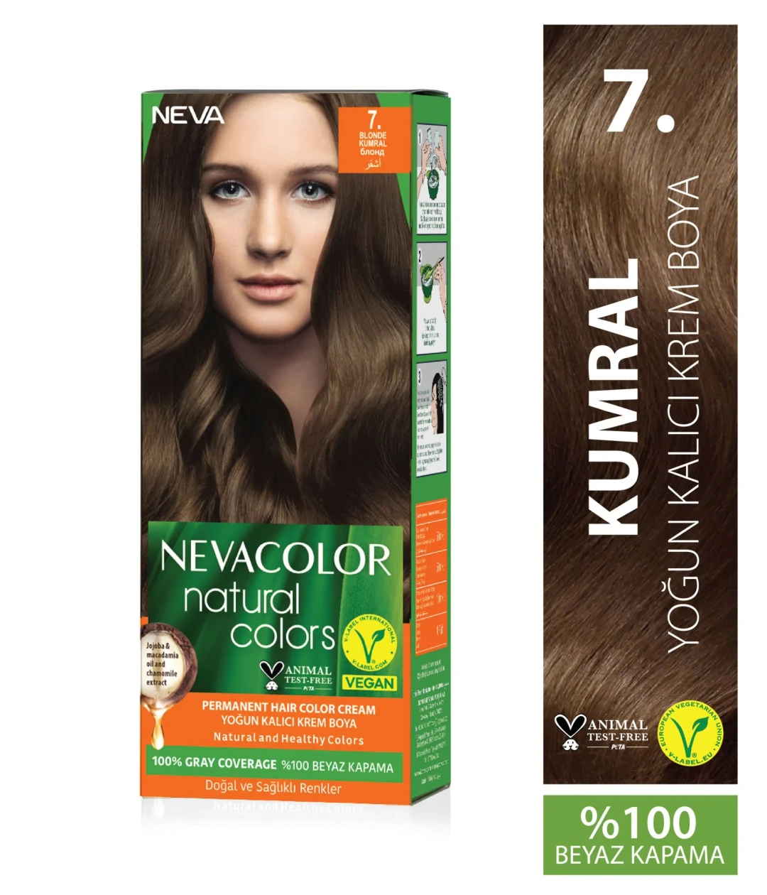 Nevacolor Neva Color Natural Colors 7. Kumral Saç Boyası 7